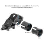 Metal Mount 45° Offset for Flashlight/Laser 25.4mm - Image 3