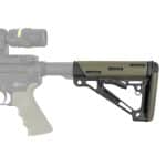 Hogue AR-15/M-16 OverMolded Collapsible Buttstock- Ghillie Green Rubber - Image 2